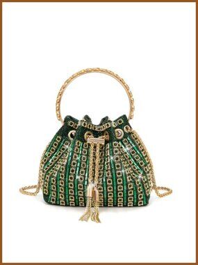Rhinestone Clutch Purses Evening Bag Detachable Chain Wristlet Crossbody